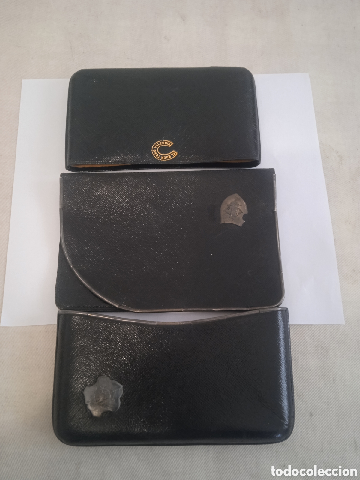 Antig&uuml;edades: Cartera con sellos en plata - Foto 1