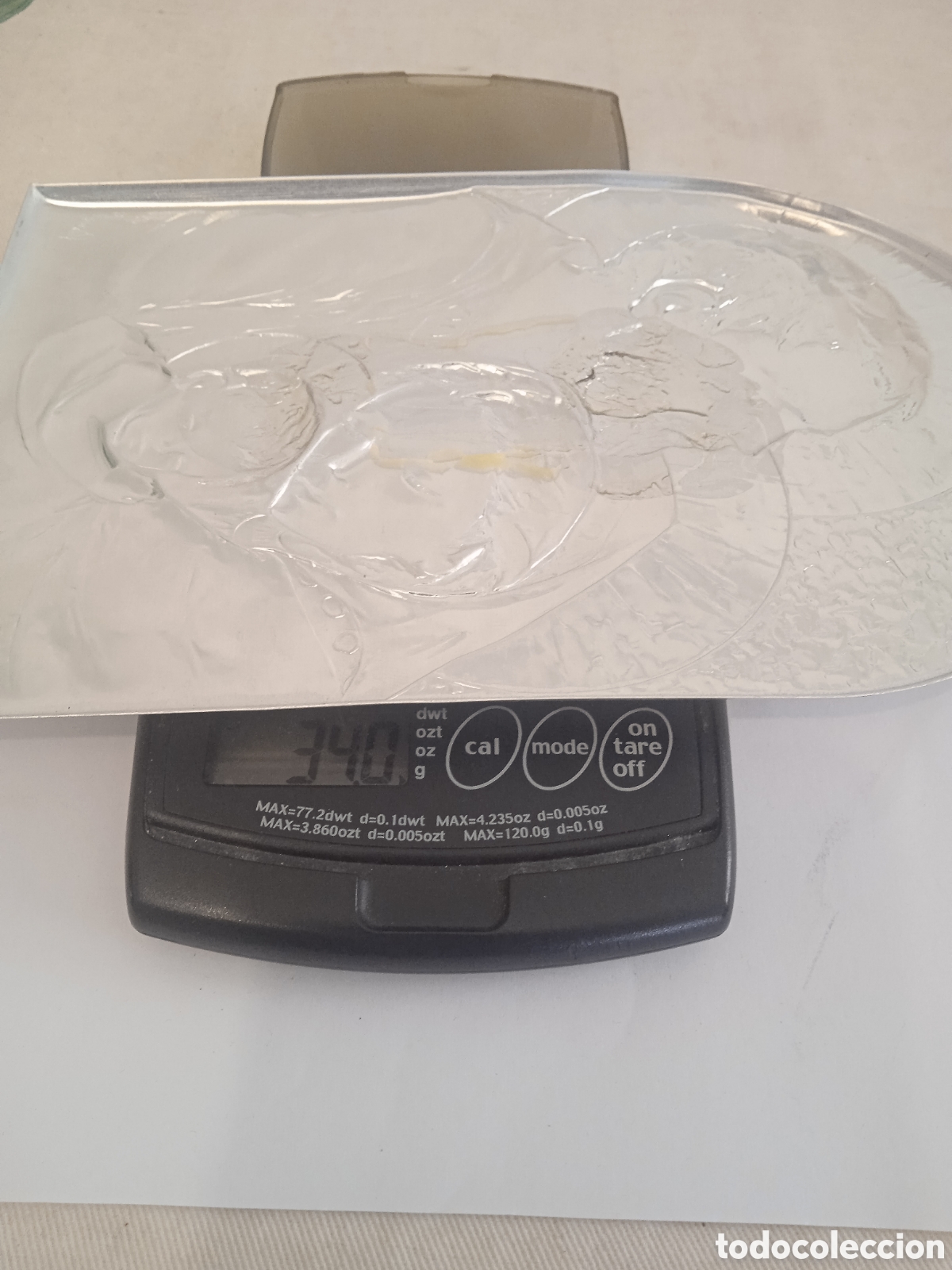 Antig&uuml;edades: Placa en plata 34 gramos - Foto 2