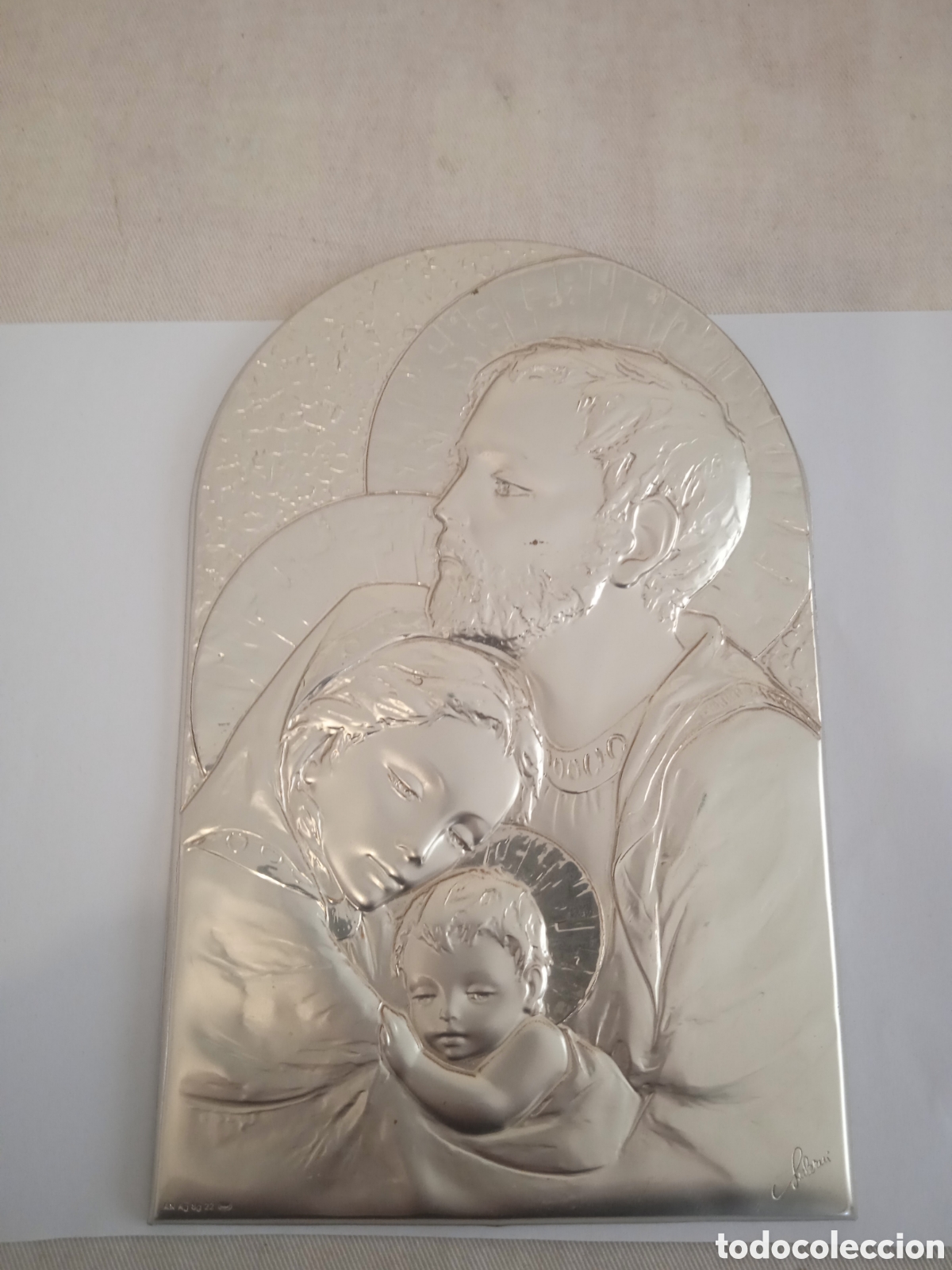 Antig&uuml;edades: Placa en plata 34 gramos - Foto 1