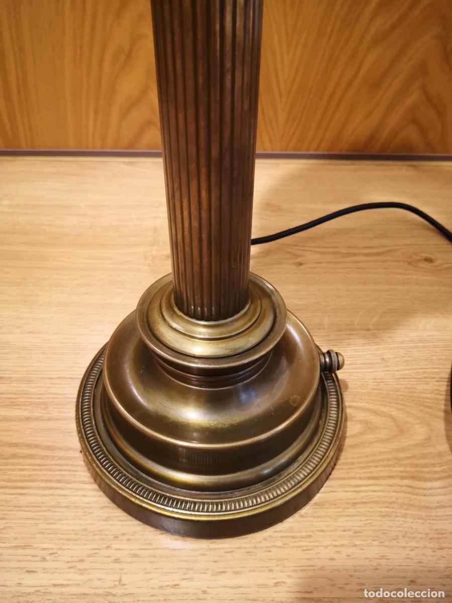 Antig&uuml;edades: QUINQU&Eacute; METALARTE BRONCE - Foto 2