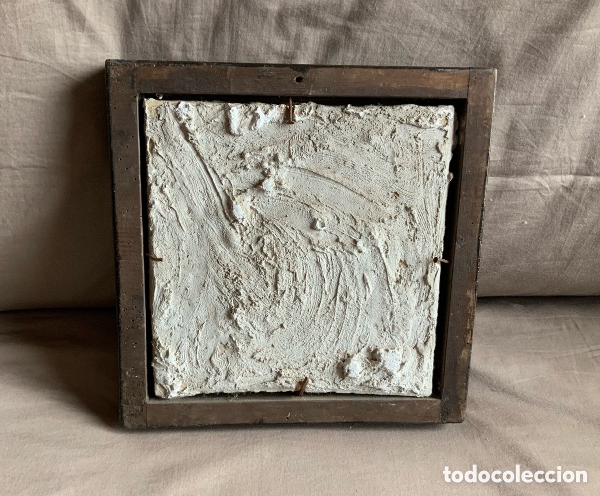 Antig&uuml;edades: Antiguo azulejo enmarcado. - Foto 3