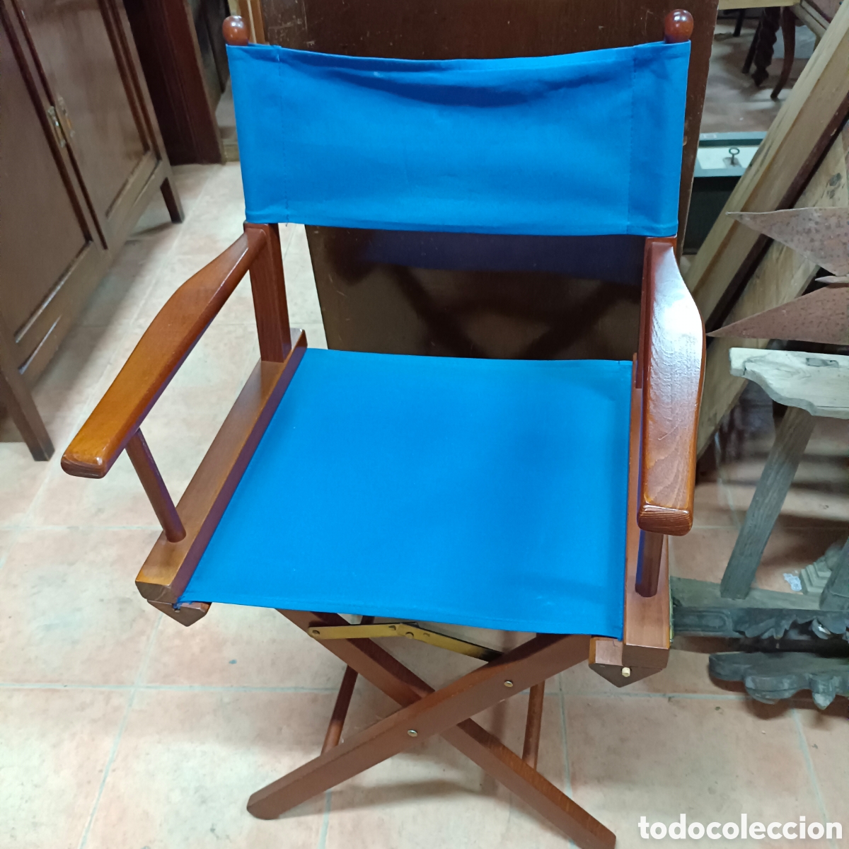 Antig&uuml;edades: Silla de director, telescope, madera. - Foto 1