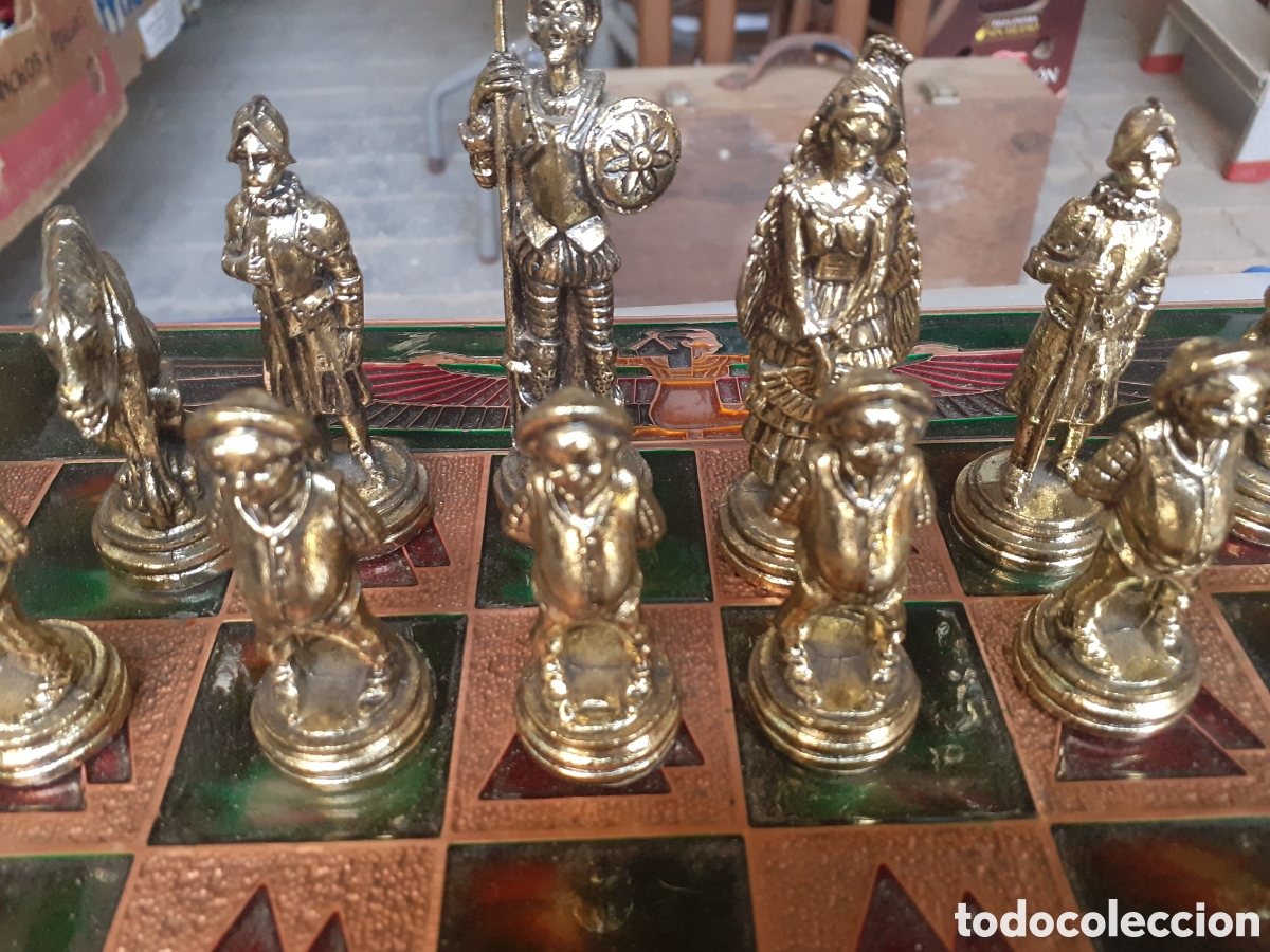Antig&uuml;edades: Ajedrez figuras del quijote gran tama&ntilde;o - Foto 1