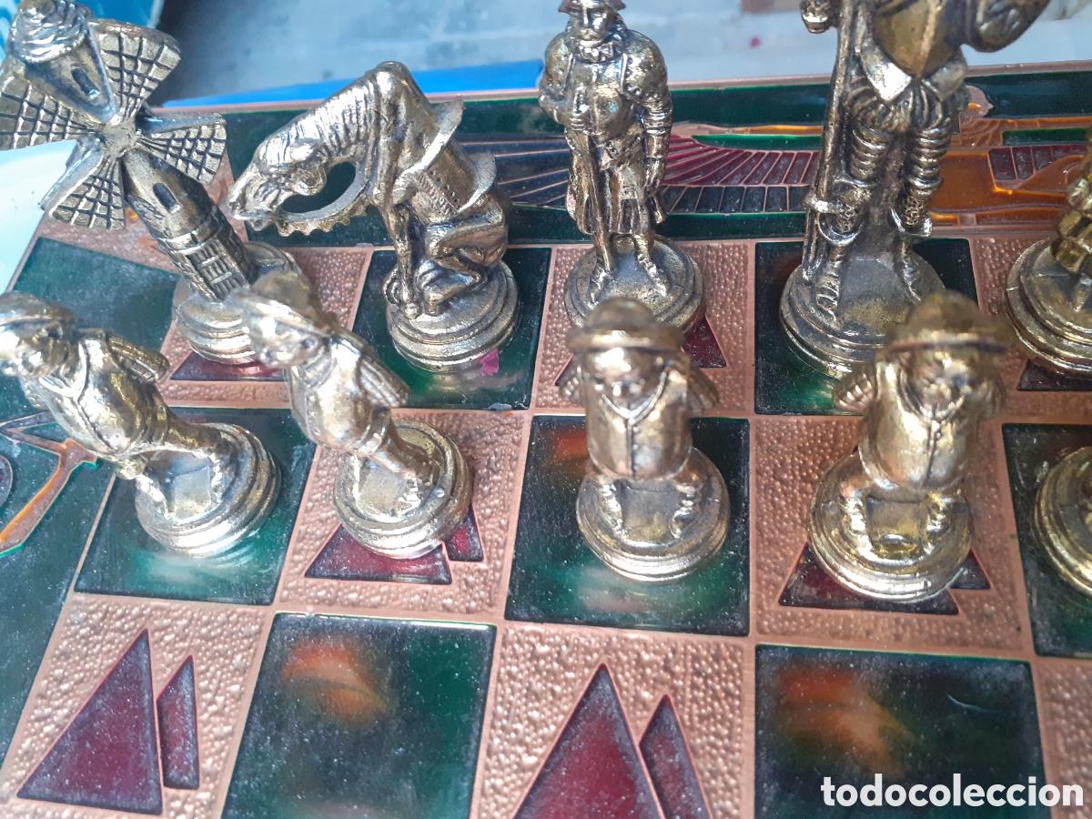 Antig&uuml;edades: Ajedrez figuras del quijote gran tama&ntilde;o - Foto 3