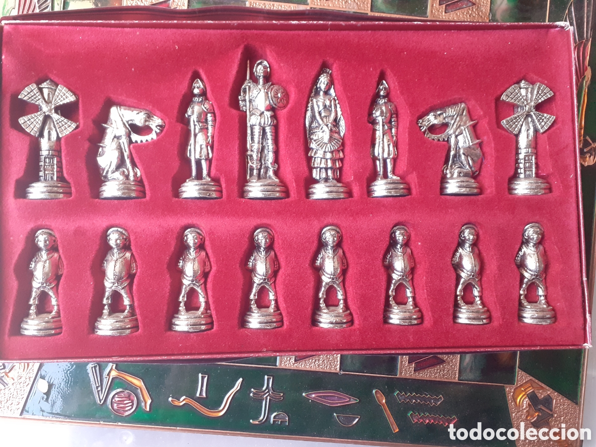 Antig&uuml;edades: Ajedrez figuras del quijote gran tama&ntilde;o - Foto 4
