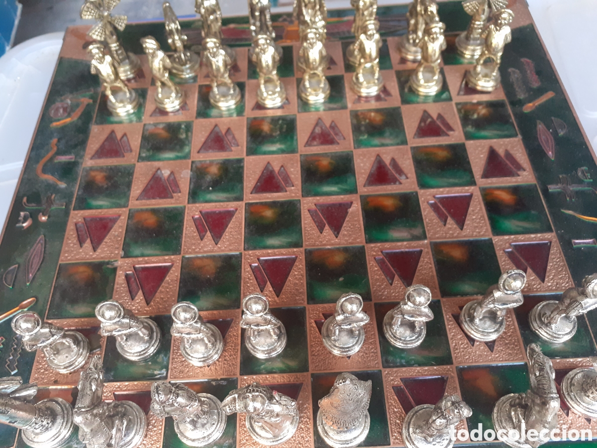 Antig&uuml;edades: Ajedrez figuras del quijote gran tama&ntilde;o - Foto 2