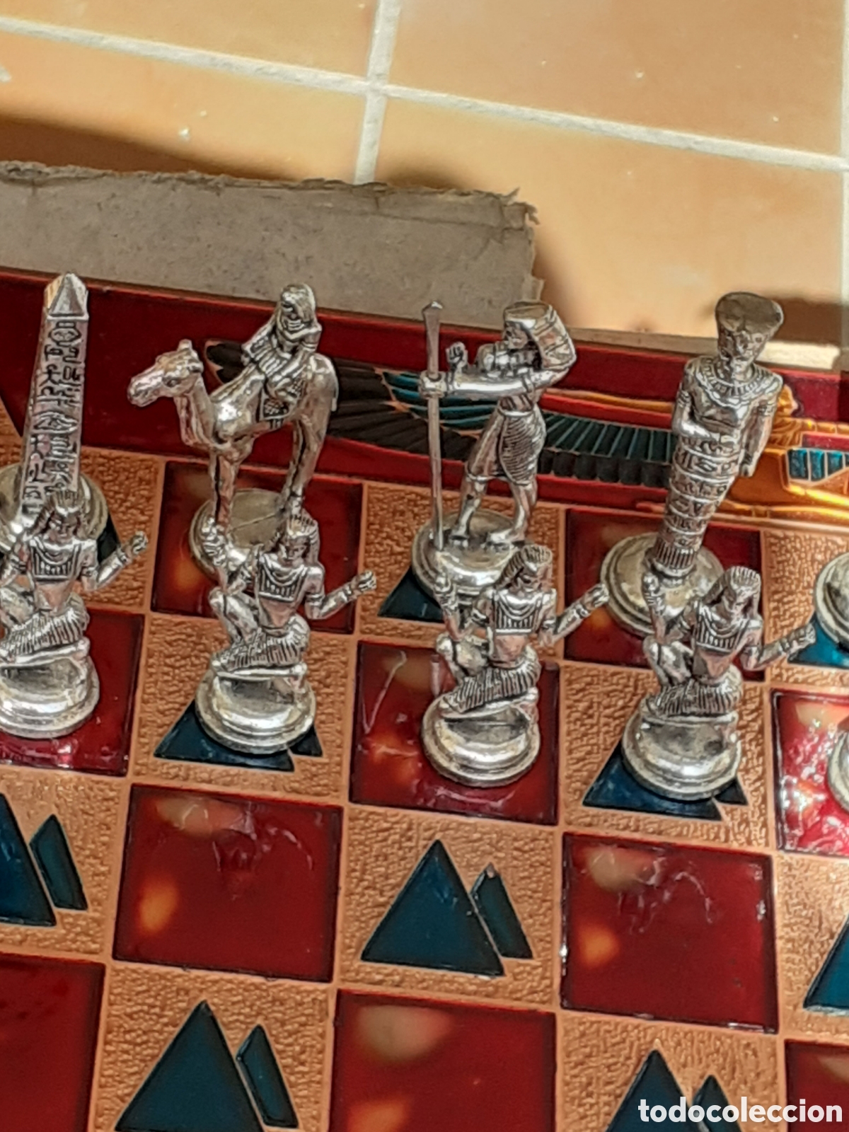 Antig&uuml;edades: Ajedrez figuras egipsias gran tama&ntilde;o - Foto 1