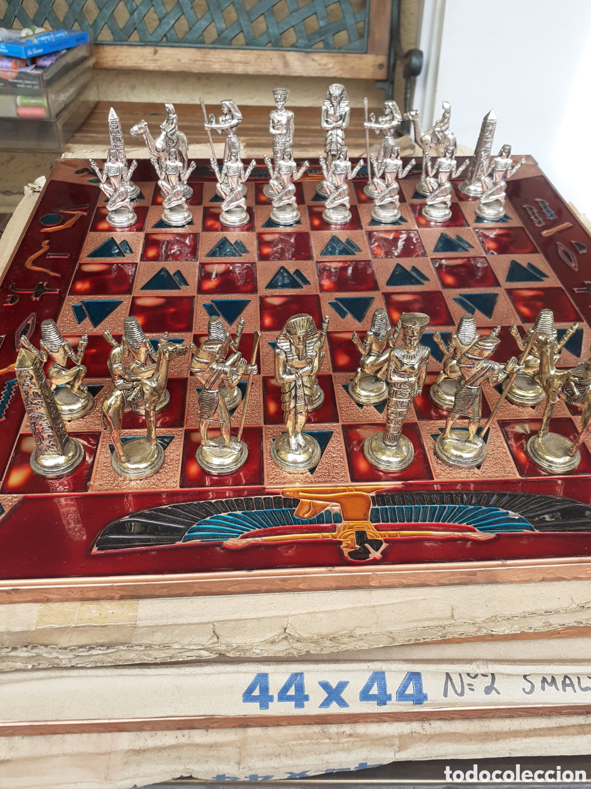 Antig&uuml;edades: Ajedrez figuras egipsias gran tama&ntilde;o - Foto 3