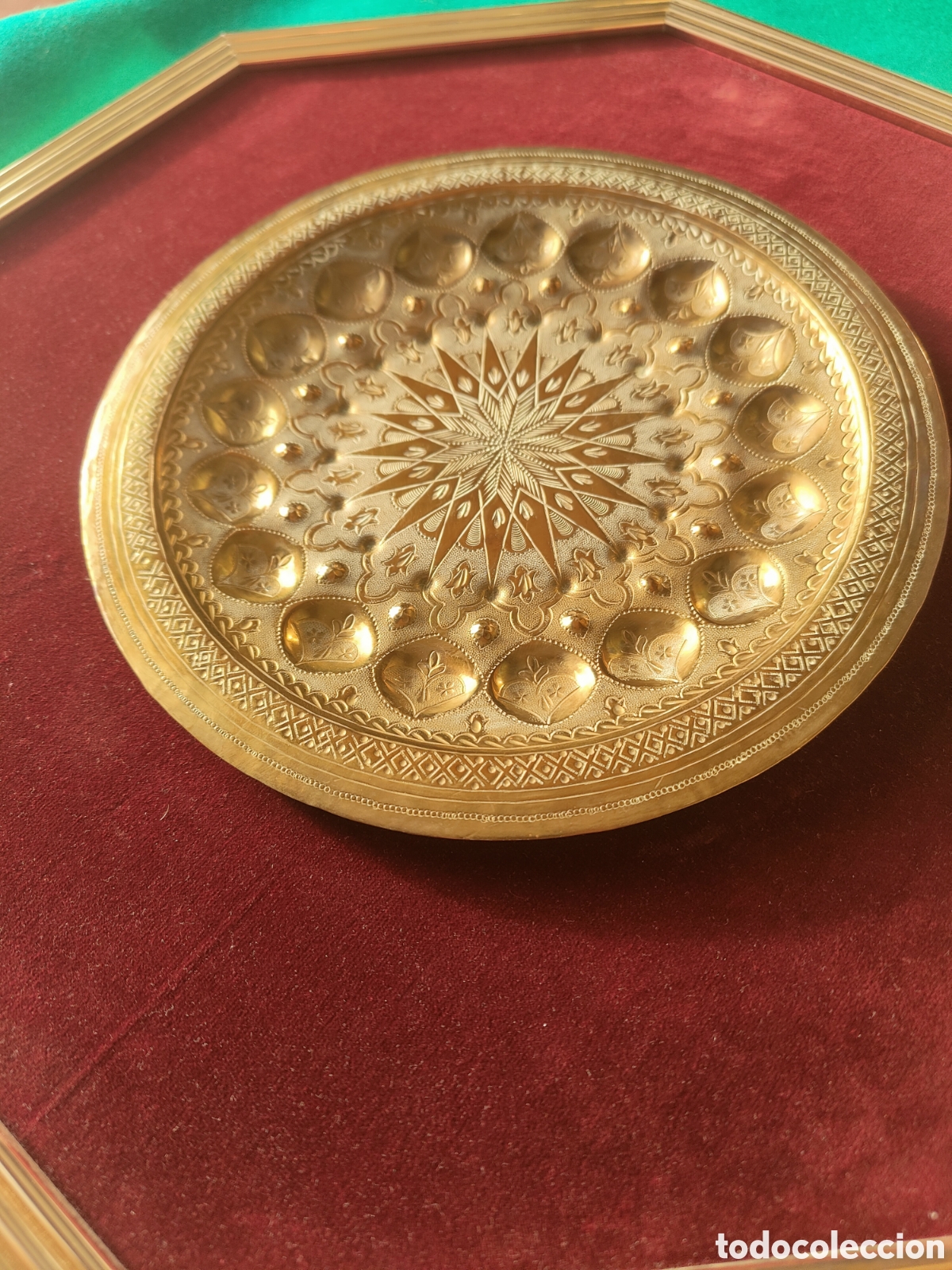Antig&uuml;edades: PLATO ORIENTE MEDIO. PERFECTAMENTE ENMARCADO. - Foto 5