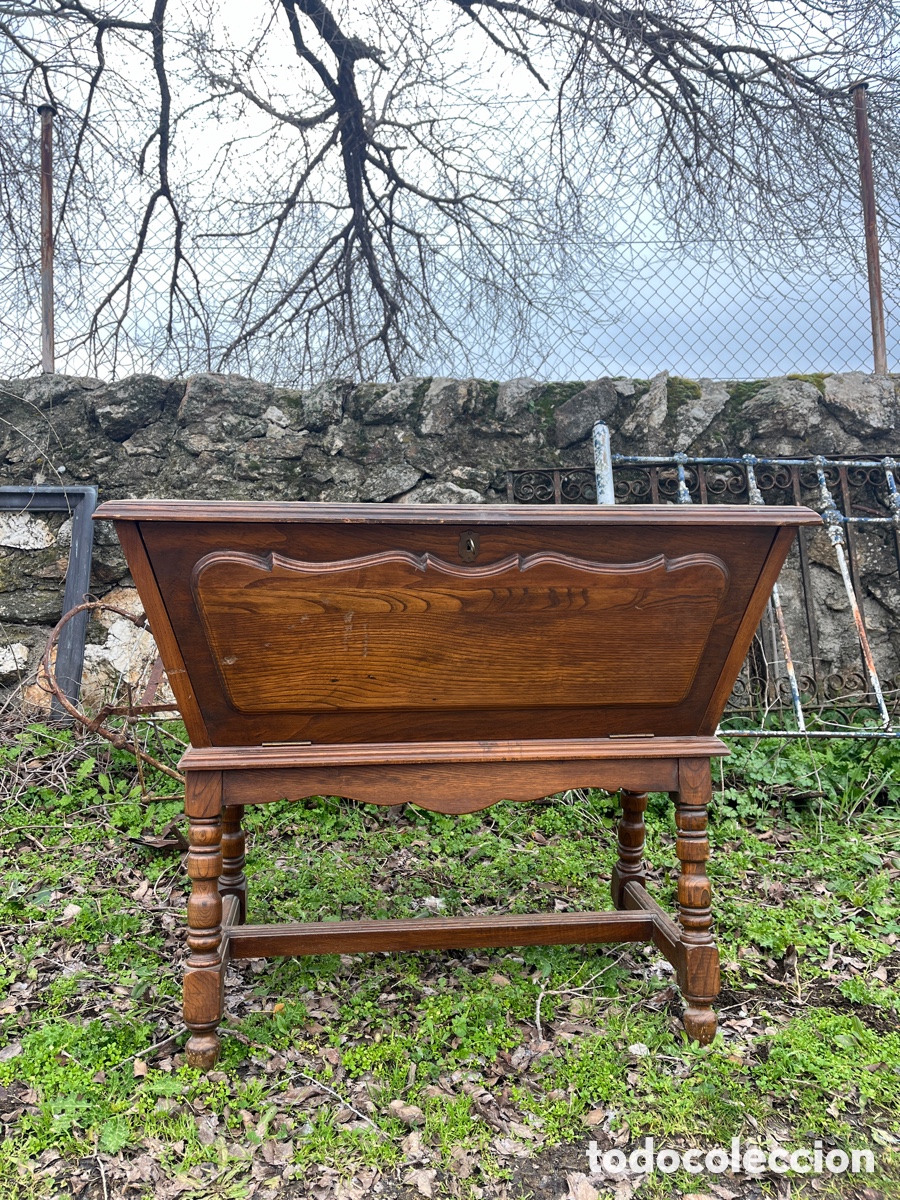 mesa panera en madera de roble, artesa. - Compra venta en