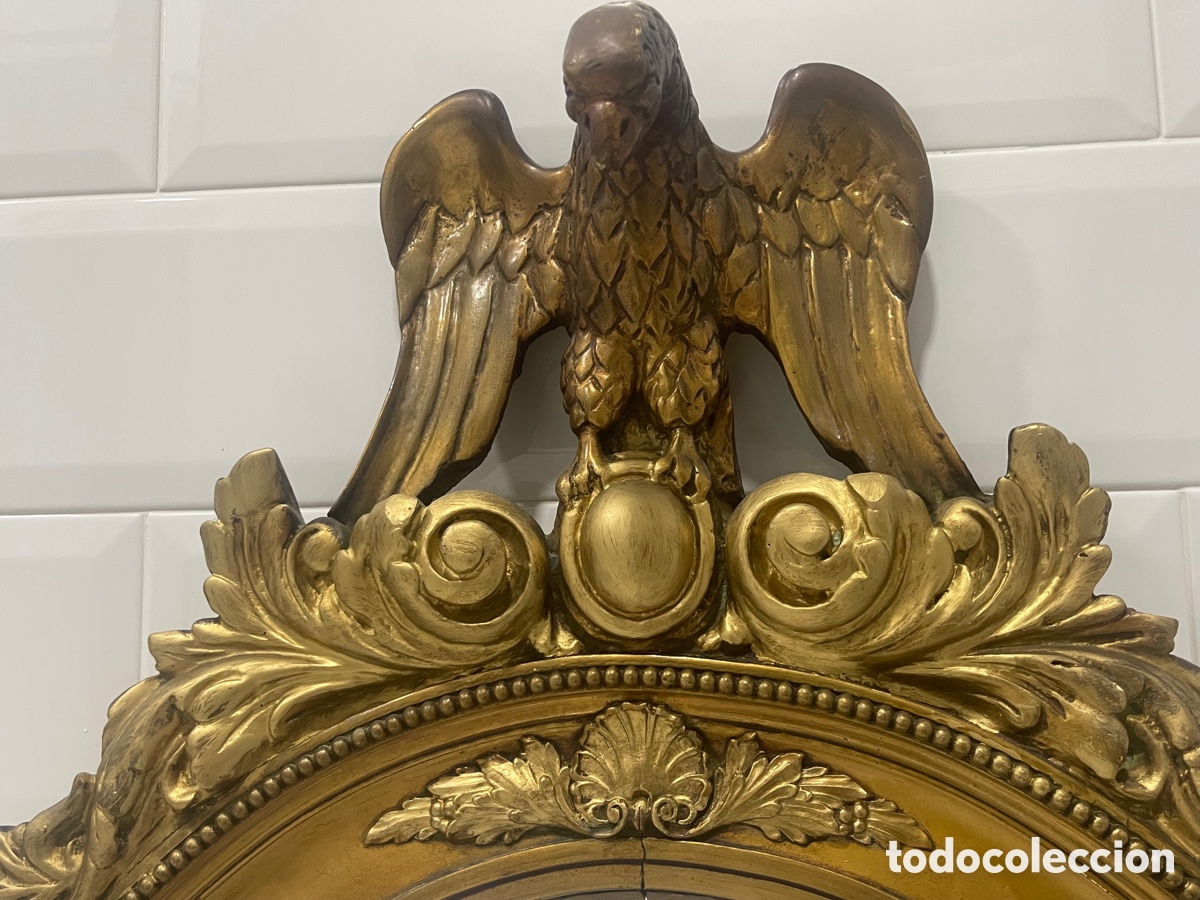 Antig&uuml;edades: ESPECTACULAR ESPEJO REGENCIA CONVEXO - Foto 6