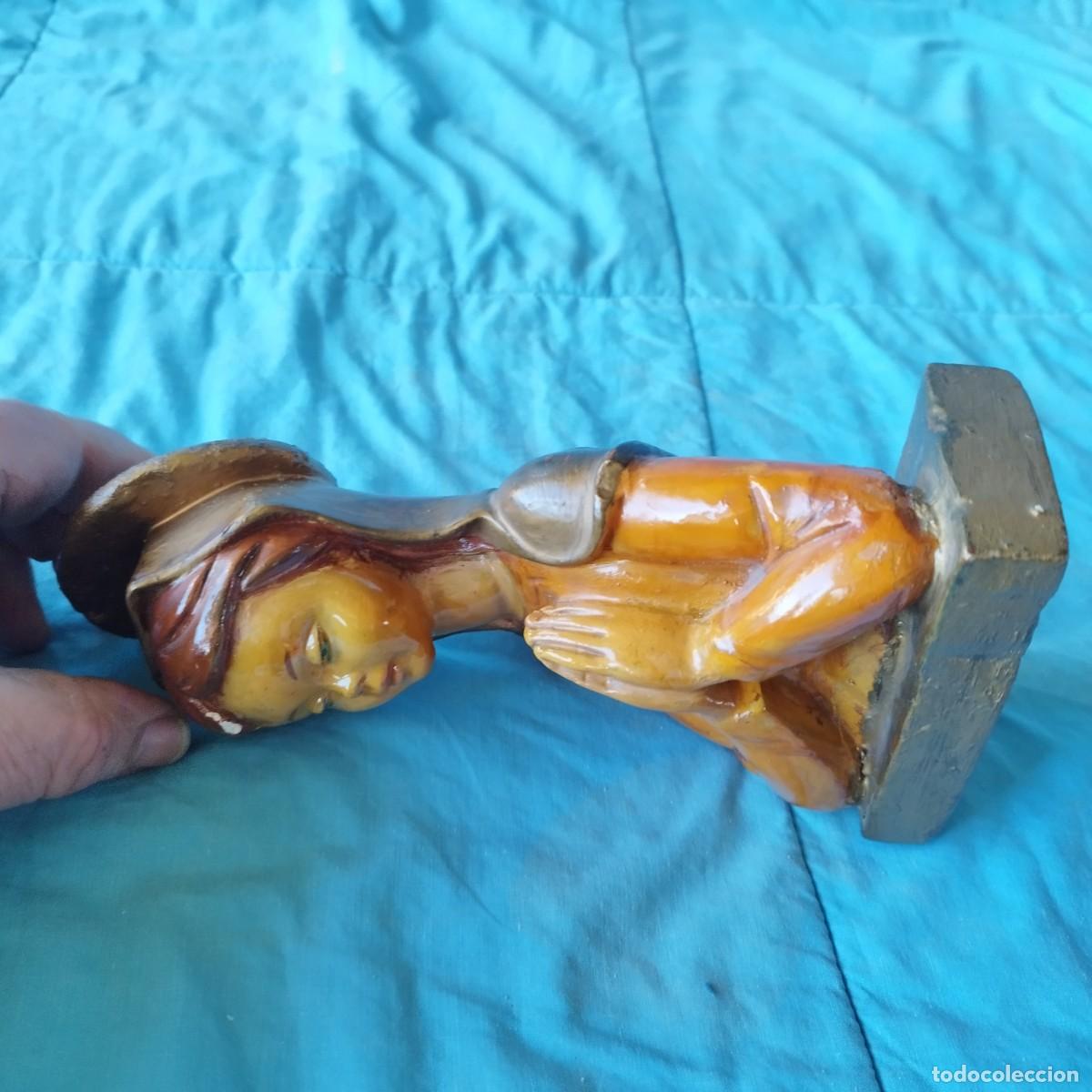 Antig&uuml;edades: FIGURA RELIGIOSA, 20 CM - Foto 3