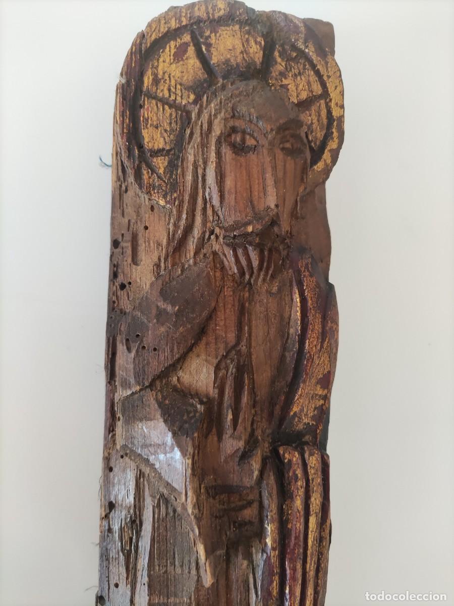 Antig&uuml;edades: TALLA MADERA SANTO APOSTOL - Foto 2