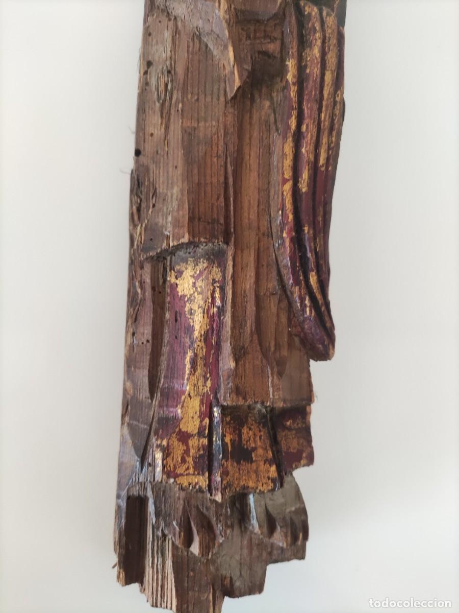 Antig&uuml;edades: TALLA MADERA SANTO APOSTOL - Foto 3