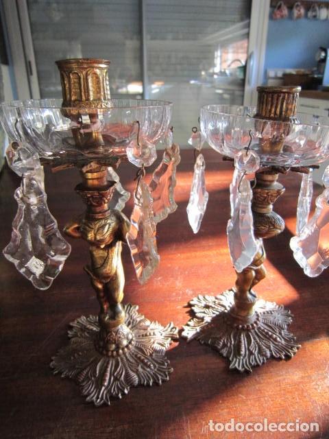 Antig&uuml;edades: Pareja de candelabros - Foto 1