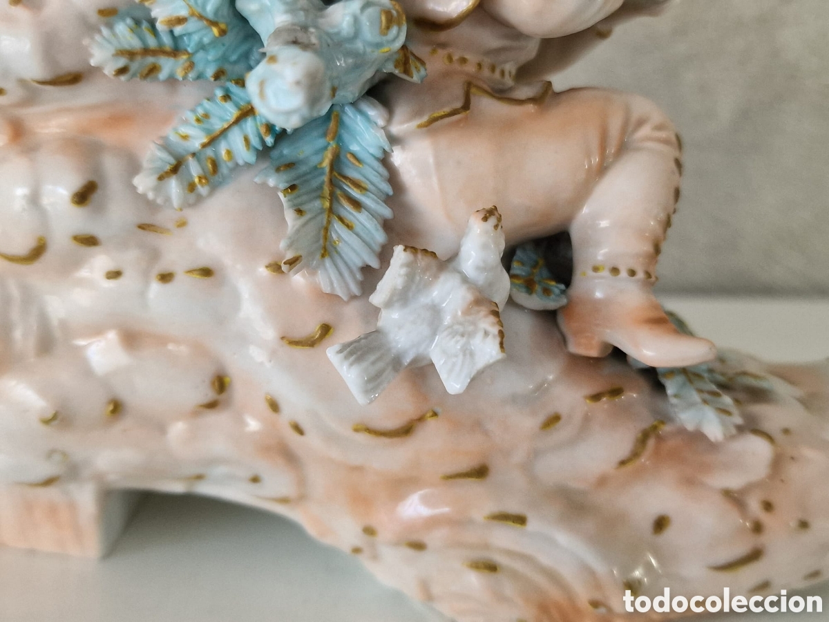 Antig&uuml;edades: ANTIGUA PORCELANA QUERUBIN BOTIN - Foto 5
