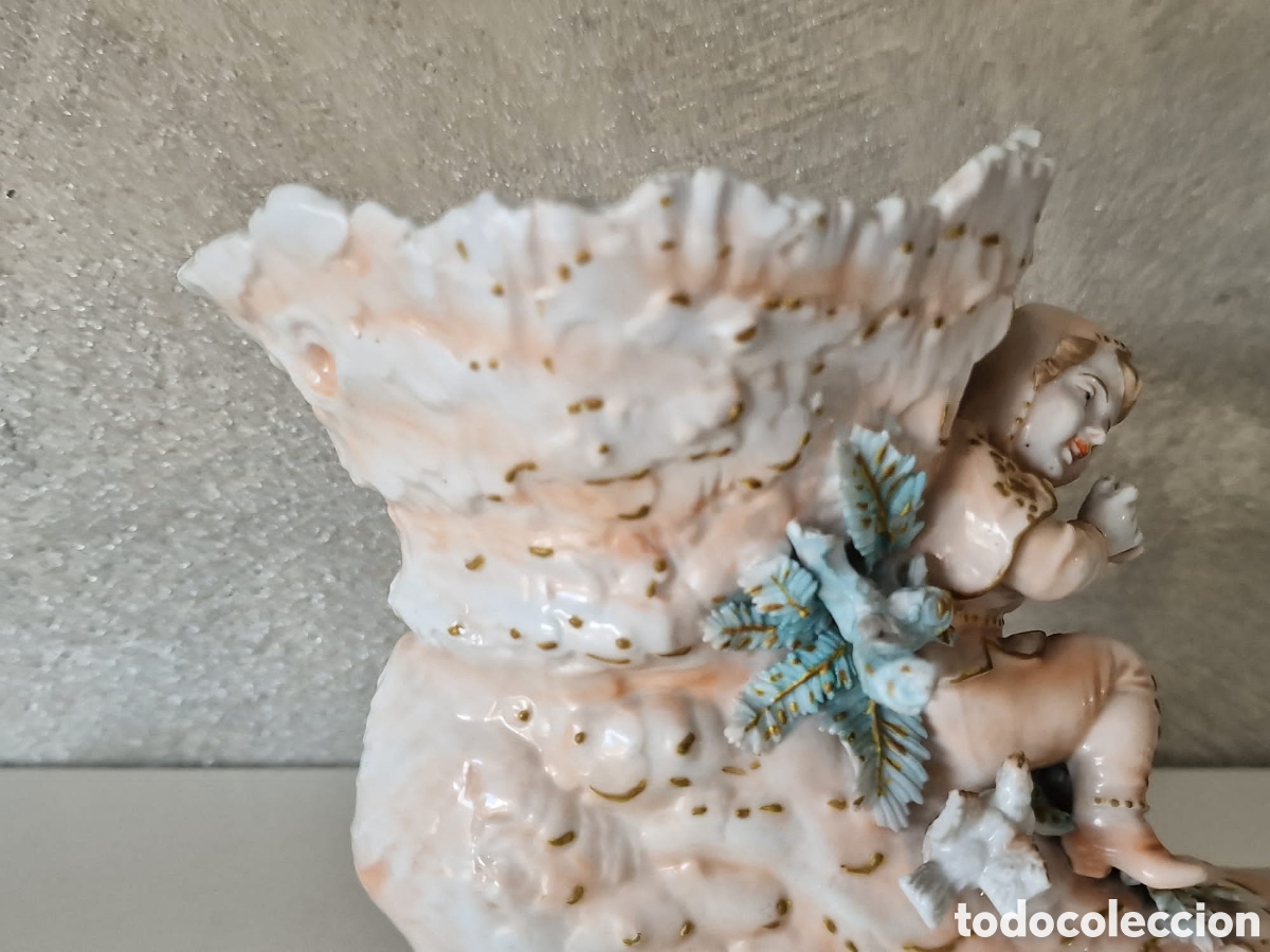 Antig&uuml;edades: ANTIGUA PORCELANA QUERUBIN BOTIN - Foto 6