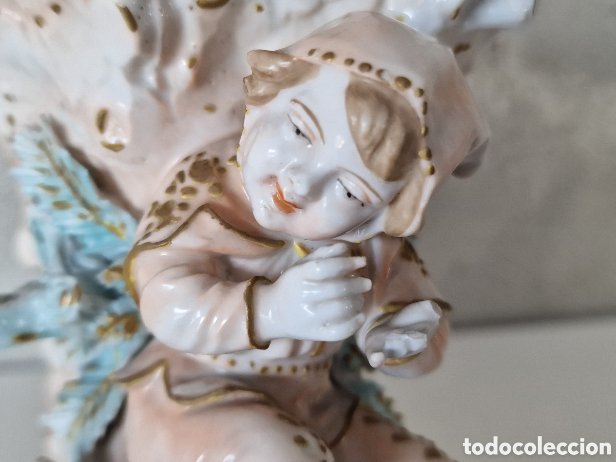 Antig&uuml;edades: ANTIGUA PORCELANA QUERUBIN BOTIN - Foto 9