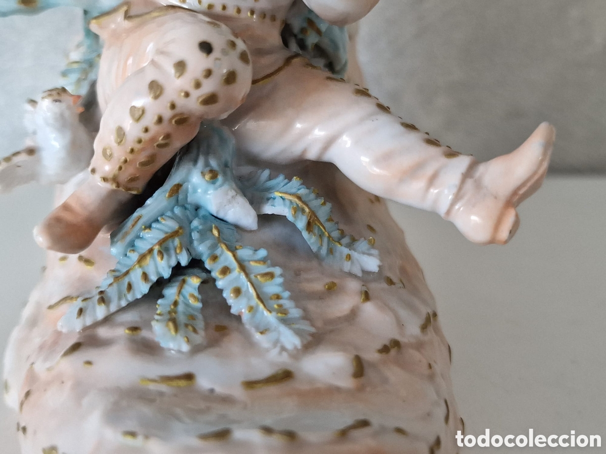 Antig&uuml;edades: ANTIGUA PORCELANA QUERUBIN BOTIN - Foto 10