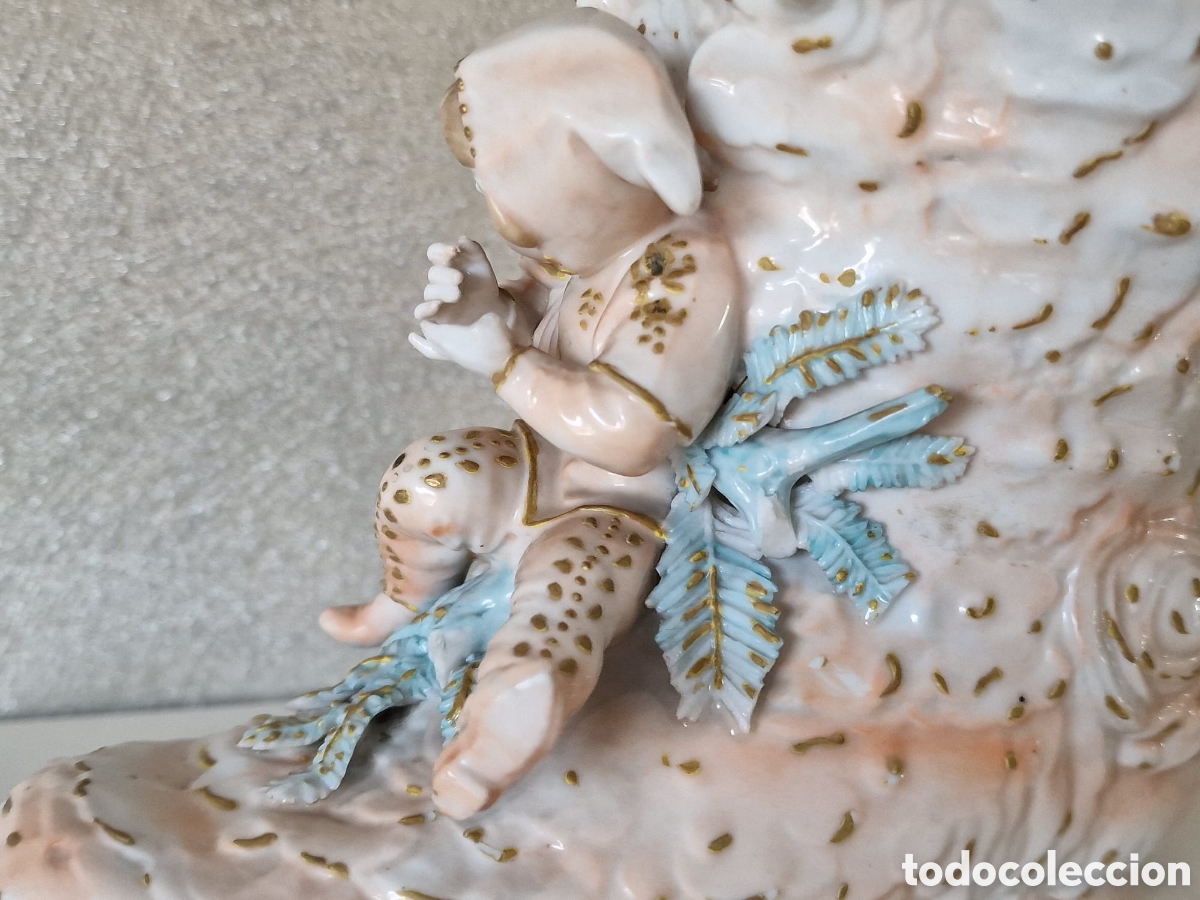 Antig&uuml;edades: ANTIGUA PORCELANA QUERUBIN BOTIN - Foto 12