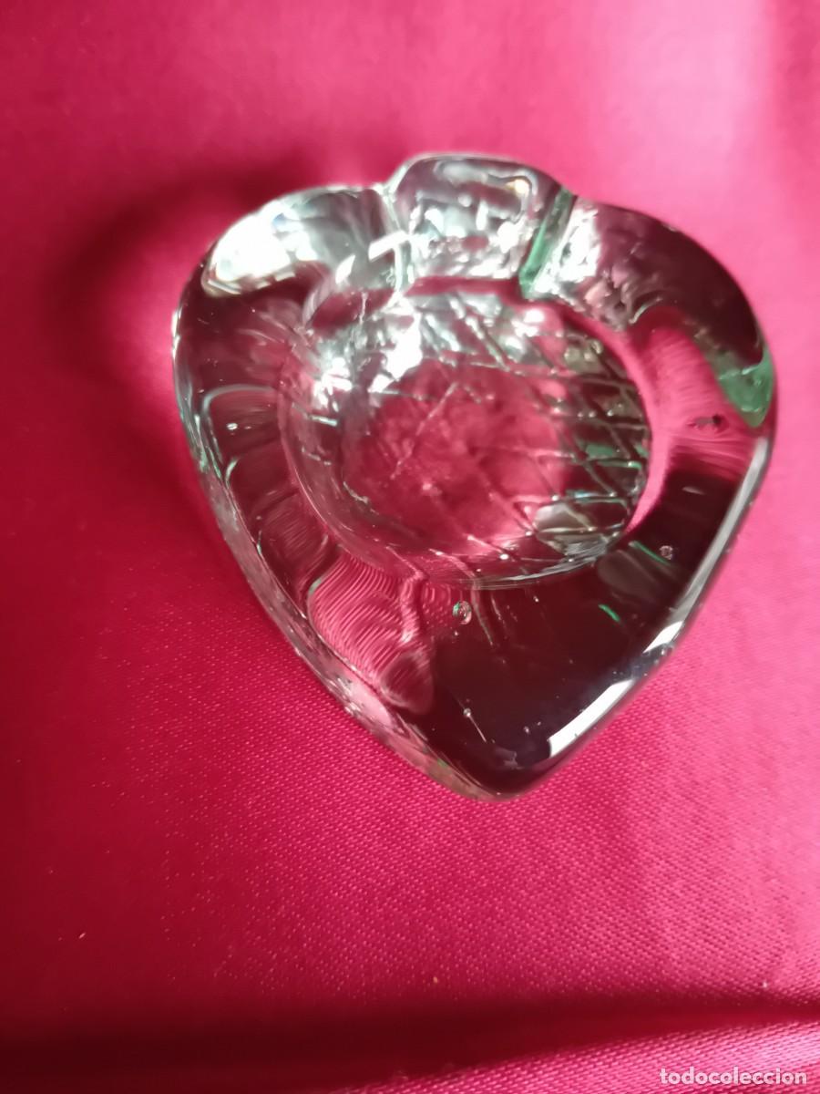 Antig&uuml;edades: Coraz&oacute;n de cristal reposavelas - Foto 1