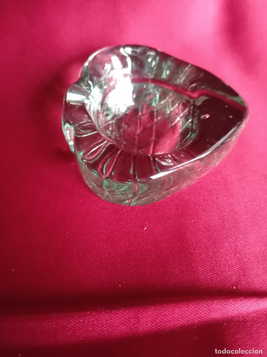 Antig&uuml;edades: Coraz&oacute;n de cristal reposavelas - Foto 2