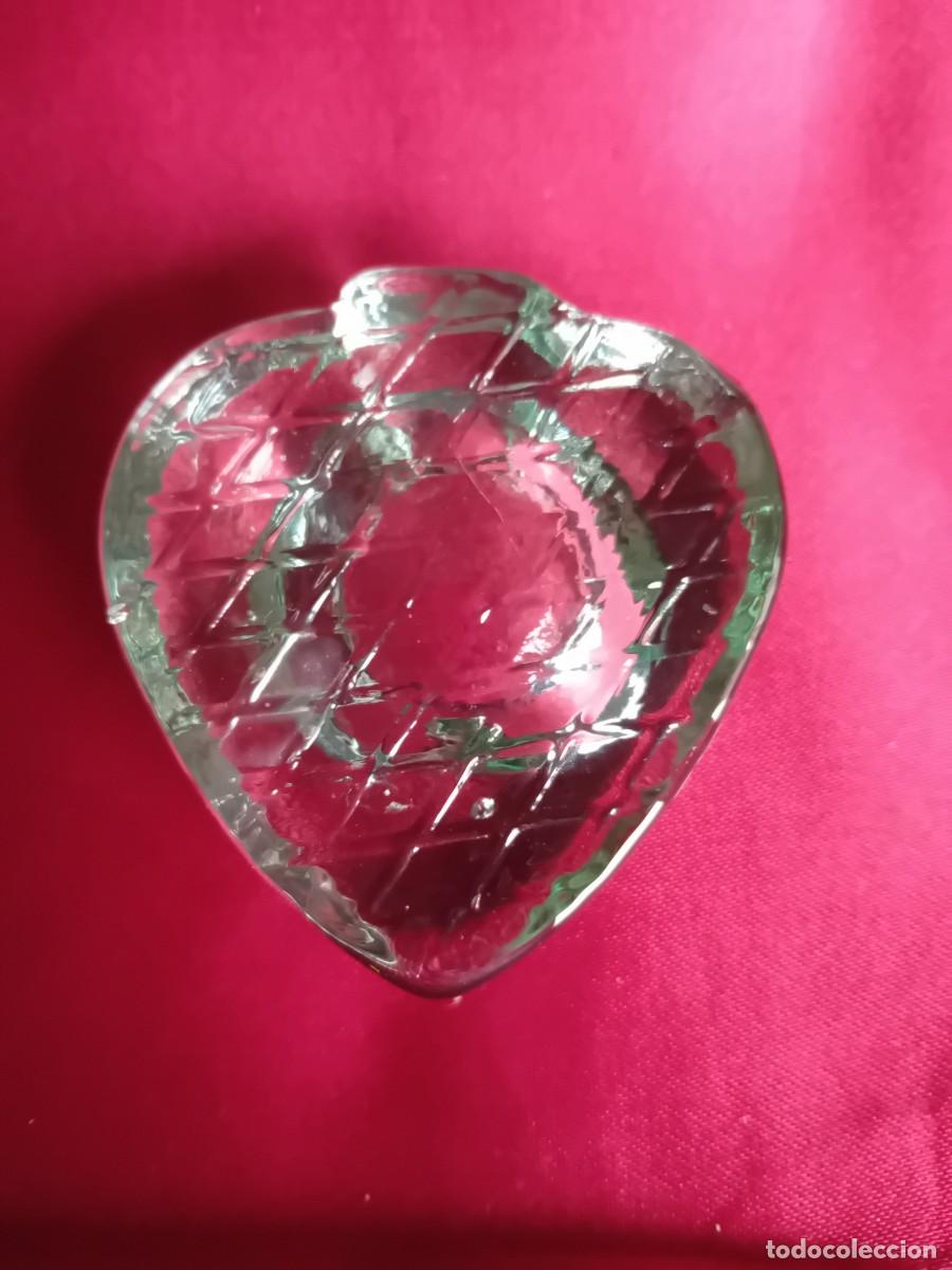 Antig&uuml;edades: Coraz&oacute;n de cristal reposavelas - Foto 3