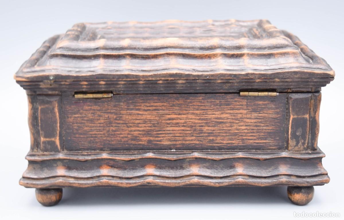 Antig&uuml;edades: Caja de madera antigua - Foto 5