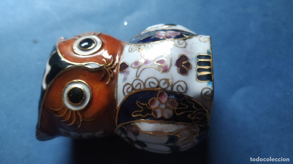 Antig&uuml;edades: buho cloisonne - Foto 2