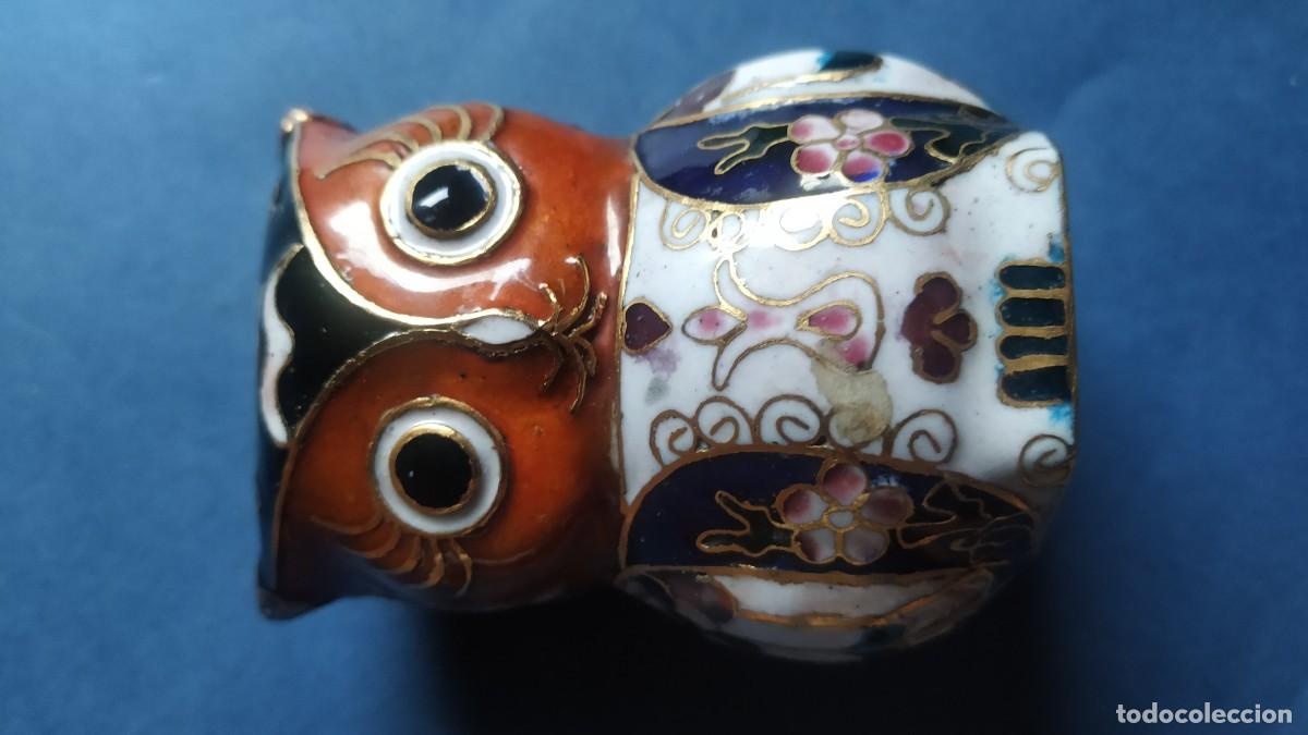 Antig&uuml;edades: buho cloisonne - Foto 6