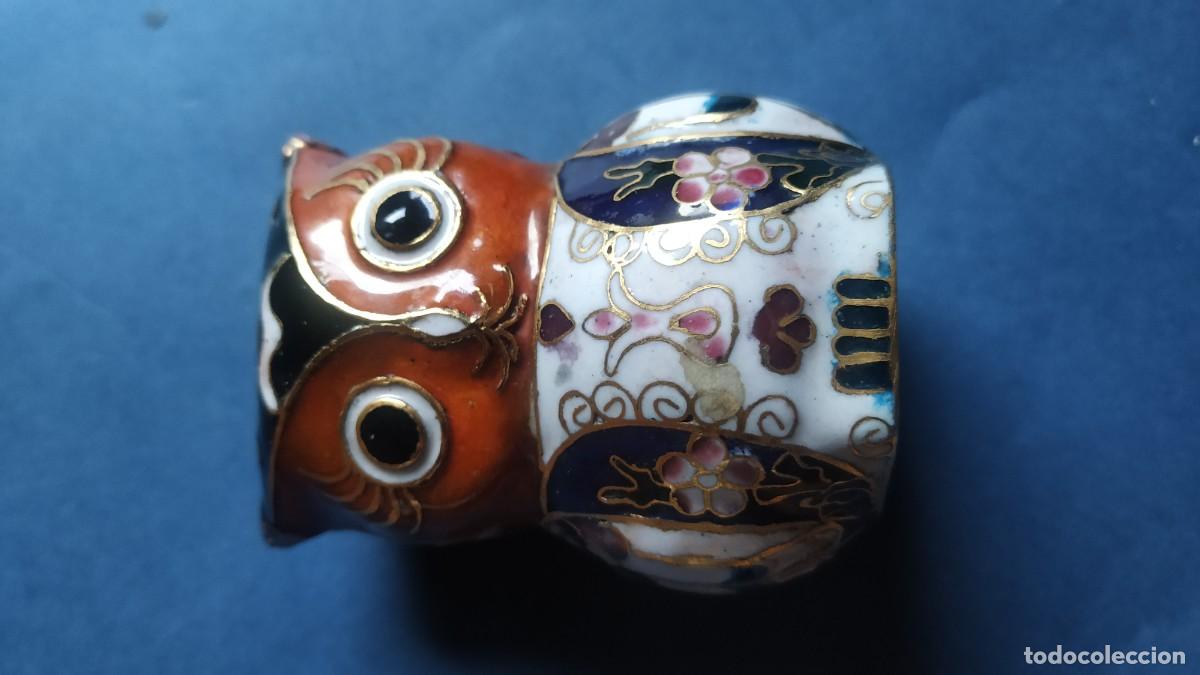 Antig&uuml;edades: buho cloisonne - Foto 7