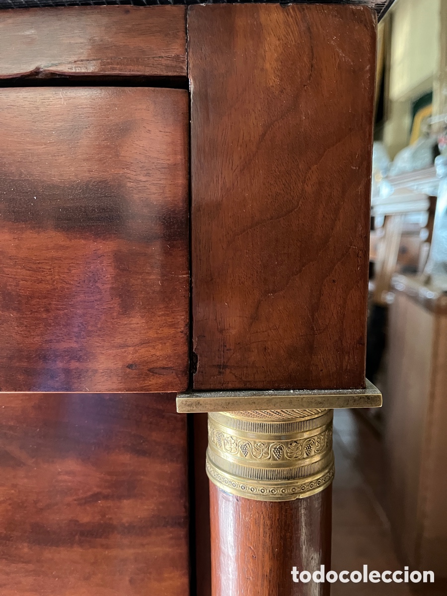 Antig&uuml;edades: AP Sifonier en madera de caoba estilo imperio. - Foto 11