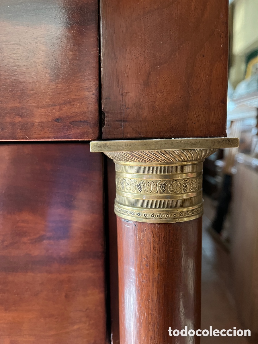 Antig&uuml;edades: AP Sifonier en madera de caoba estilo imperio. - Foto 12