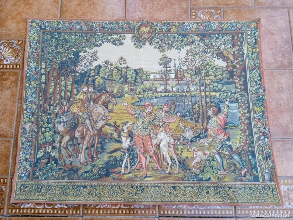 Antig&uuml;edades: Tapiz antiguo Franc&eacute;s L&acute;HALLUIN - Foto 2