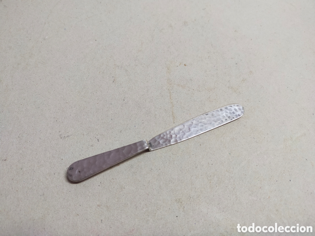 Antig&uuml;edades: ABRECARTAS DE PLATA. MARCAS. 13,5 CM. - Foto 2