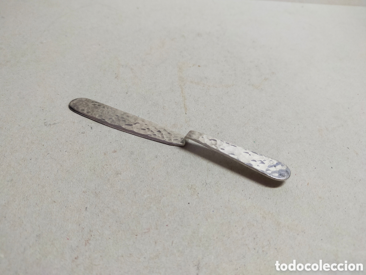 Antig&uuml;edades: ABRECARTAS DE PLATA. MARCAS. 13,5 CM. - Foto 4