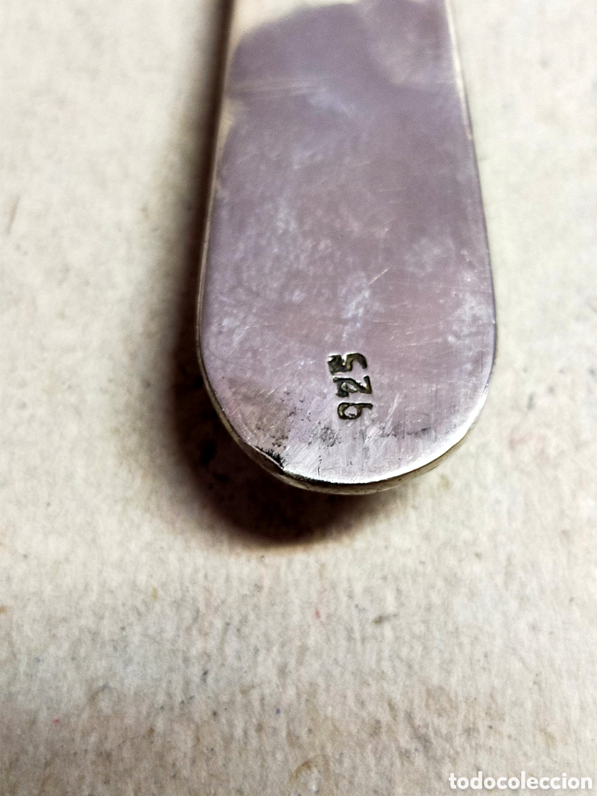 Antig&uuml;edades: ABRECARTAS DE PLATA. MARCAS. 13,5 CM. - Foto 7