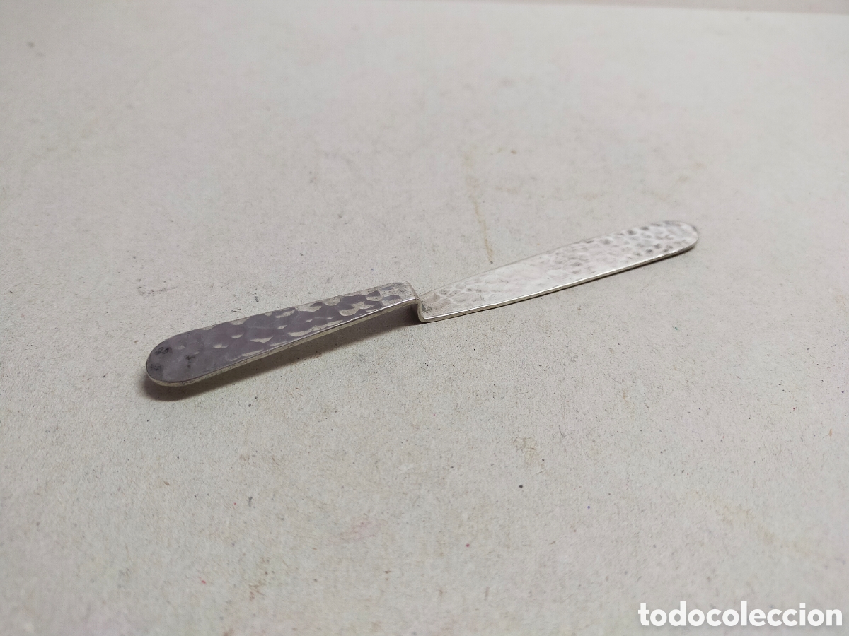 Antig&uuml;edades: ABRECARTAS DE PLATA. MARCAS. 13,5 CM. - Foto 1