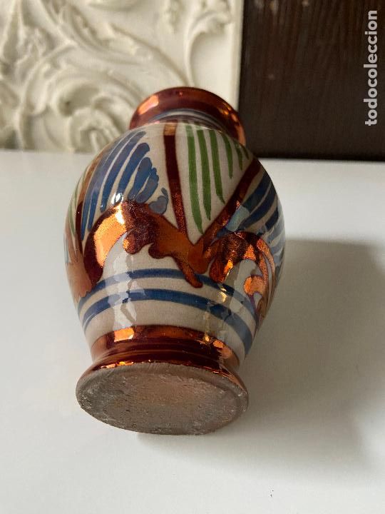 Antig&uuml;edades: 191.- Florero de Manises. Reflejos. S XIX - Foto 3