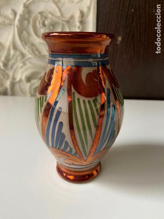 Antig&uuml;edades: 191.- Florero de Manises. Reflejos. S XIX - Foto 1