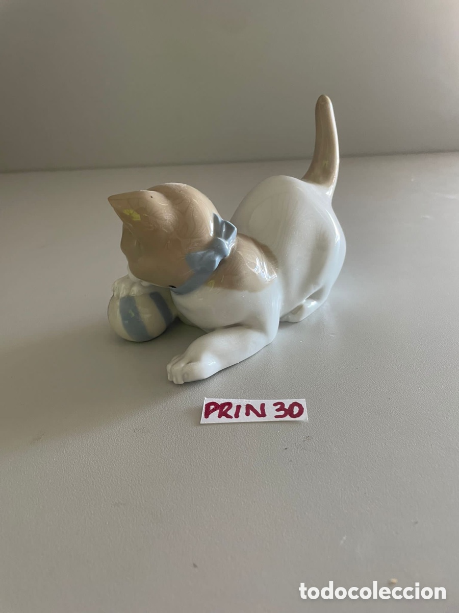 Antig&uuml;edades: Gato de porcelana - Foto 2
