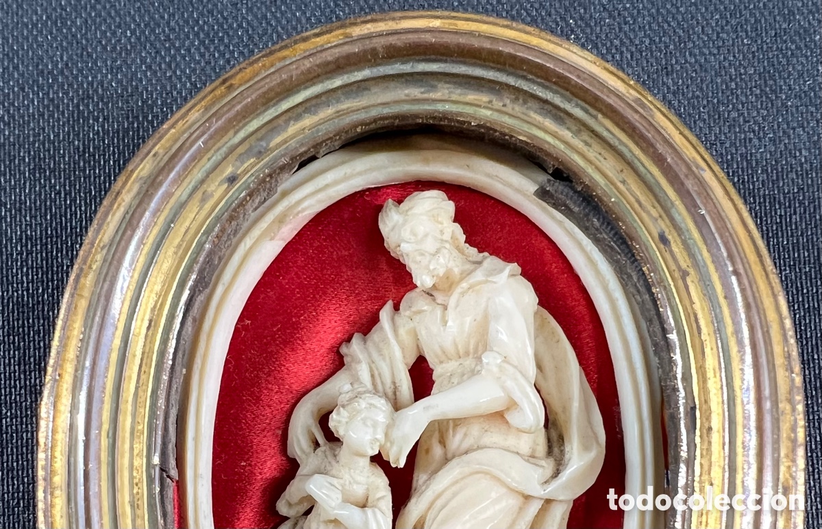 Antig&uuml;edades: Medall&oacute;n devocional. San Jos&eacute;. S. XVIII - Foto 7