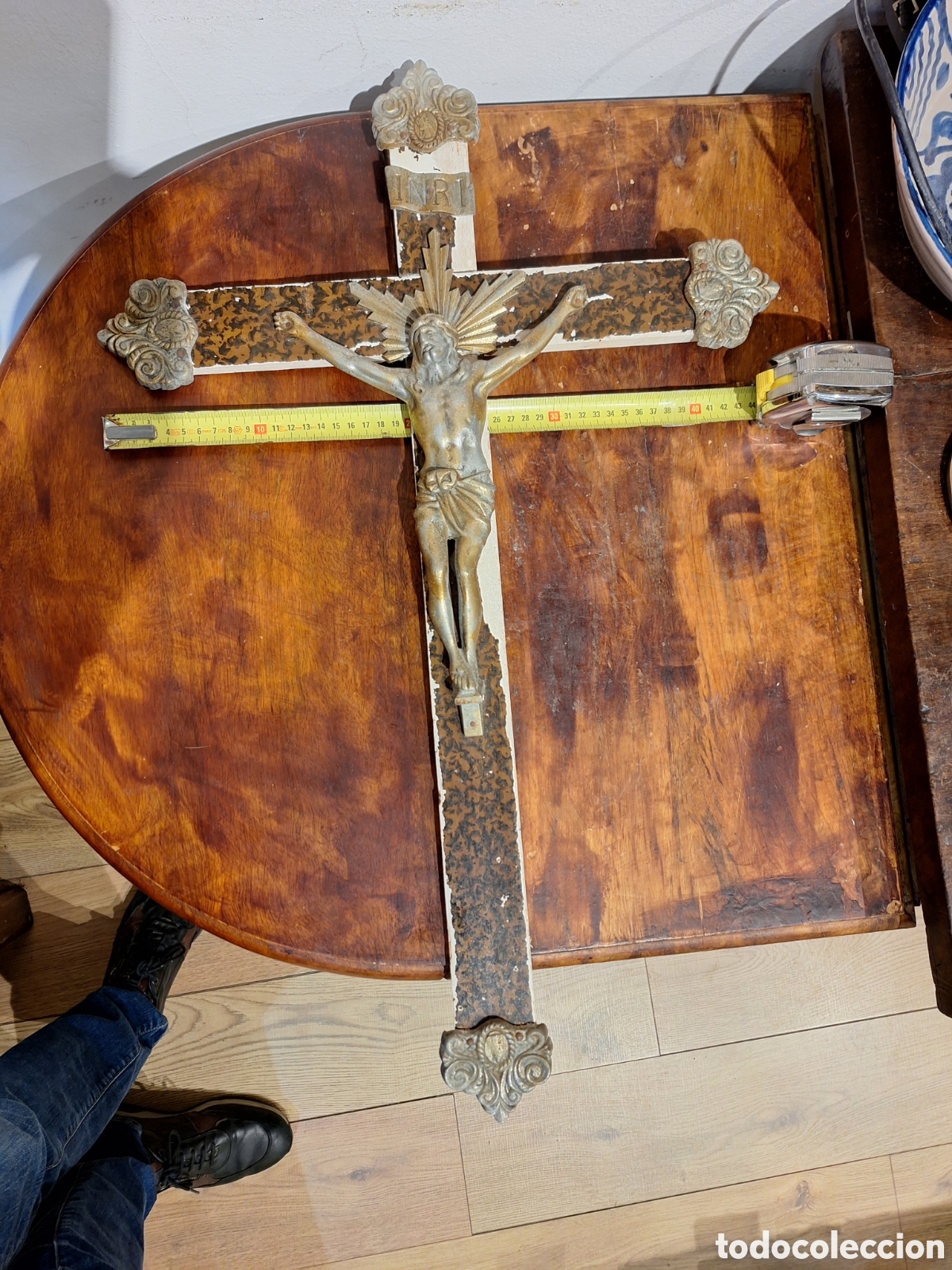 Antig&uuml;edades: Antiguo Crucifijo - Foto 4