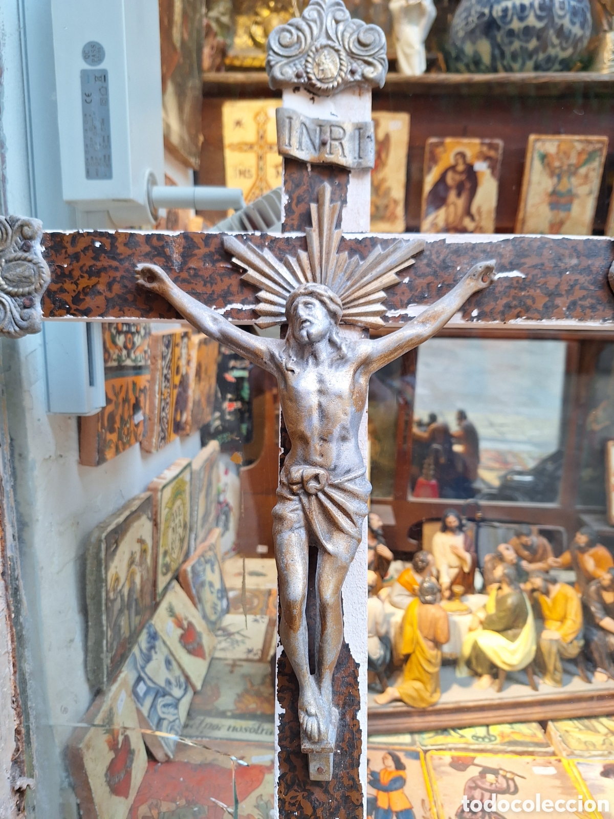 Antig&uuml;edades: Antiguo Crucifijo - Foto 2