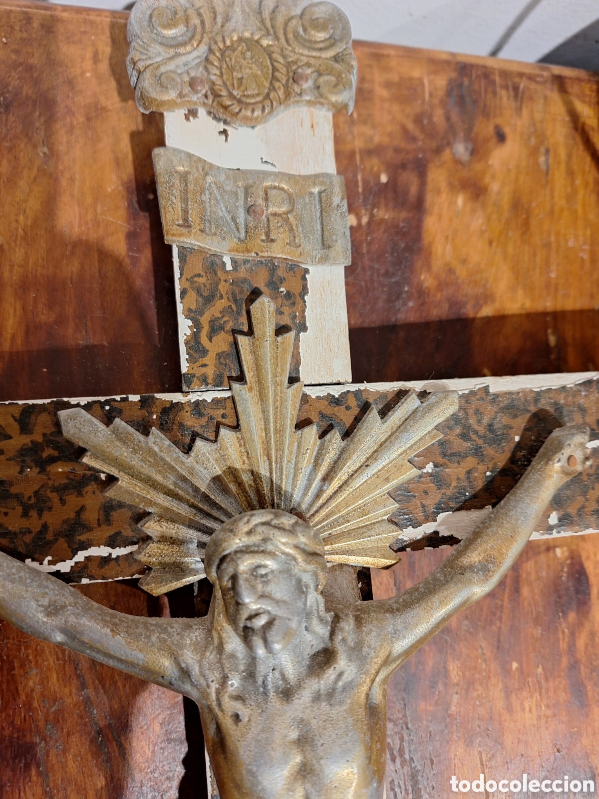 Antig&uuml;edades: Antiguo Crucifijo - Foto 6