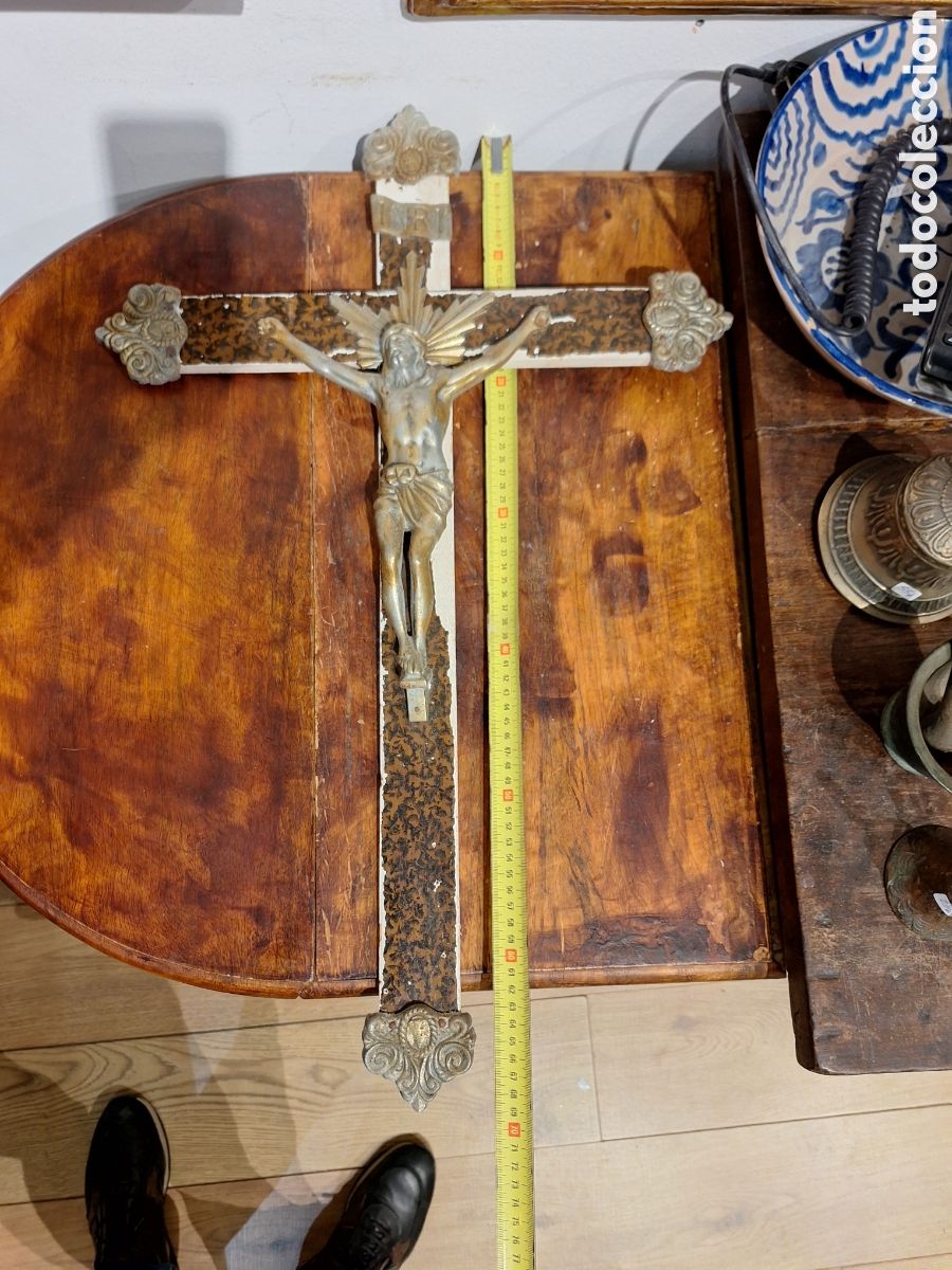 Antig&uuml;edades: Antiguo Crucifijo - Foto 3