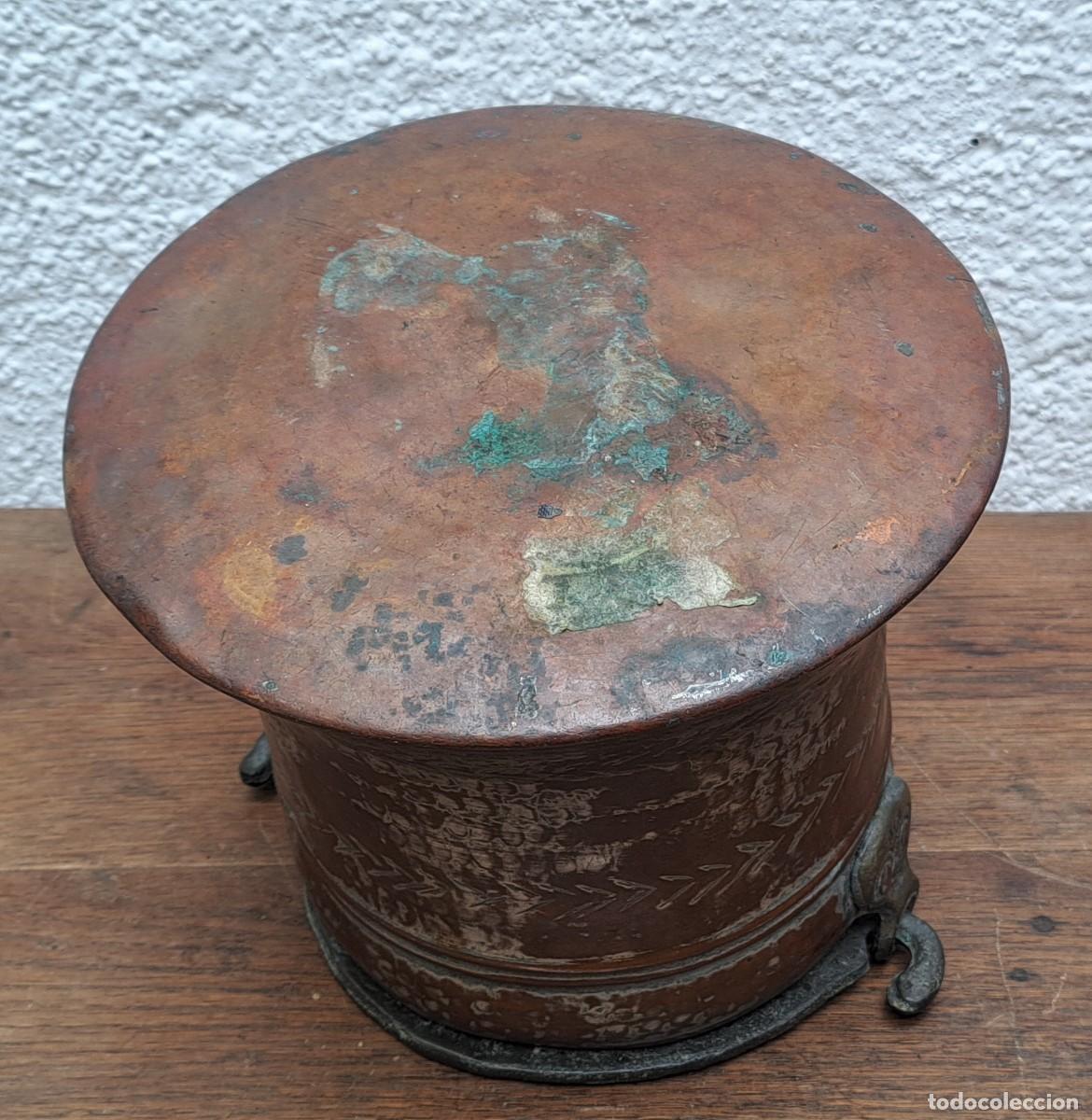 Antig&uuml;edades: OLLA DE COBRE CON BA&Ntilde;O DE ESTA&Ntilde;O - Foto 5