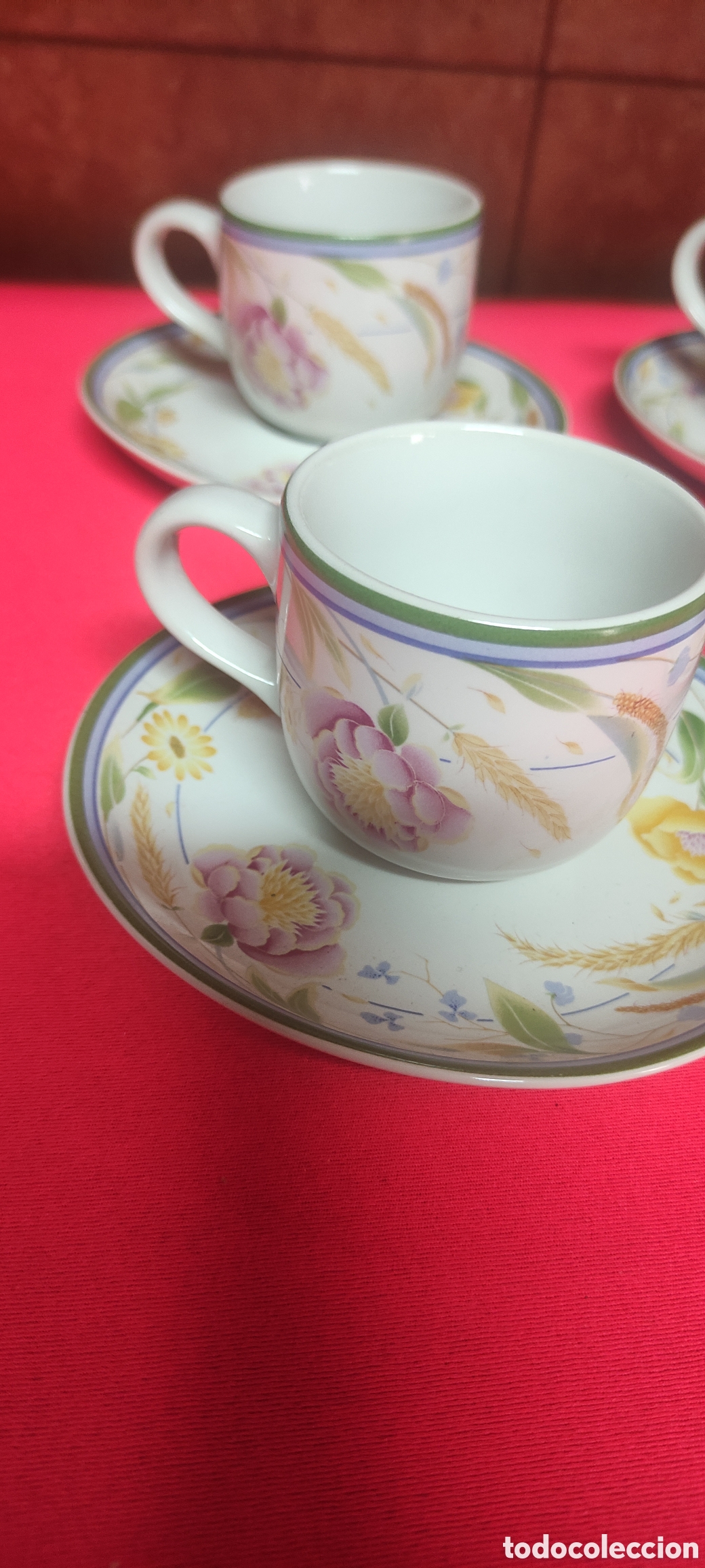 Antig&uuml;edades: JUEGO DE CAFE ROYAL ORCHID - Foto 2
