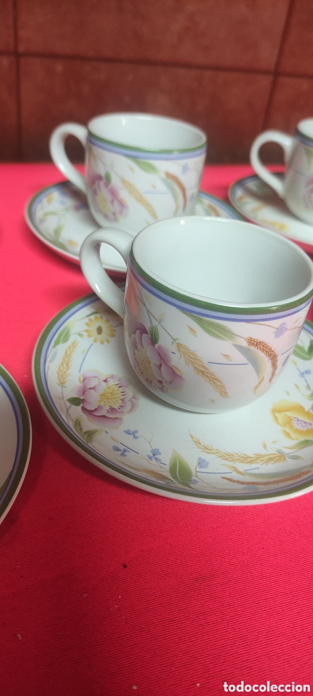 Antig&uuml;edades: JUEGO DE CAFE ROYAL ORCHID - Foto 3