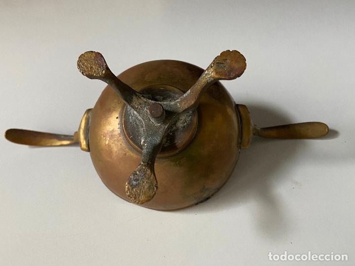 Antig&uuml;edades: 201.- Chofeta de bronce y lat&oacute;n - Foto 6